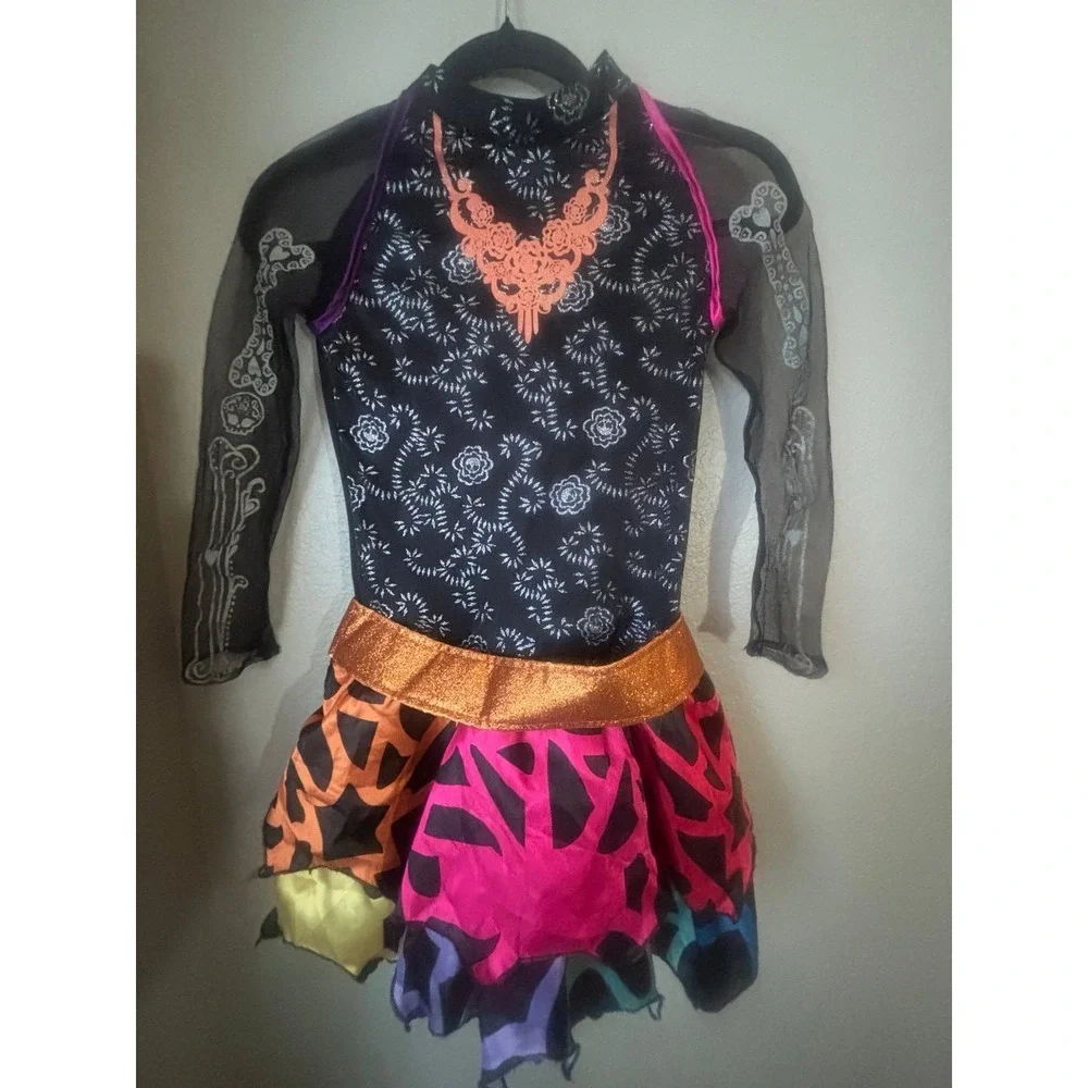 Monster high skelita‎ calaveras costume  Size 8-10